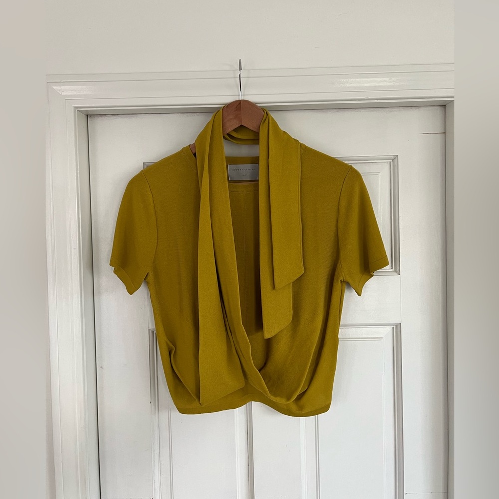 Modern Citizen Jude Cropped Wrap Top